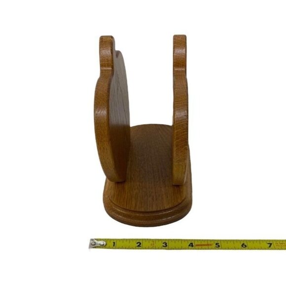 Wood Napkin Holder Apple-Shaped Kitchen Storage Vintage Country Farmhouse Decor - Picture 12 of 12
